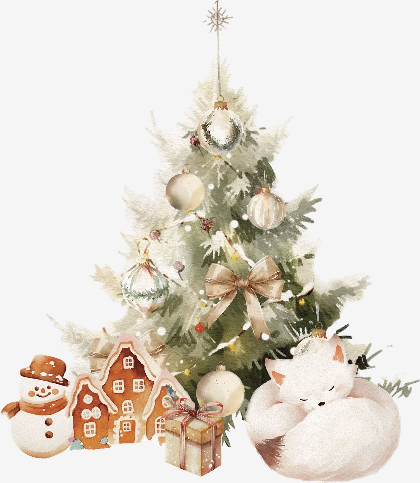 Kerstthema Decoratieve Sticker
