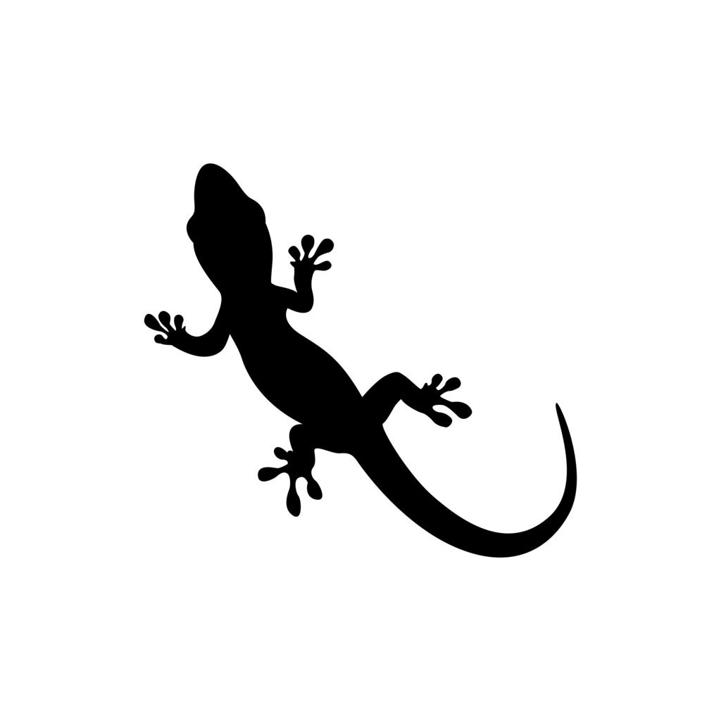 Sticker - Gecko Silhouet