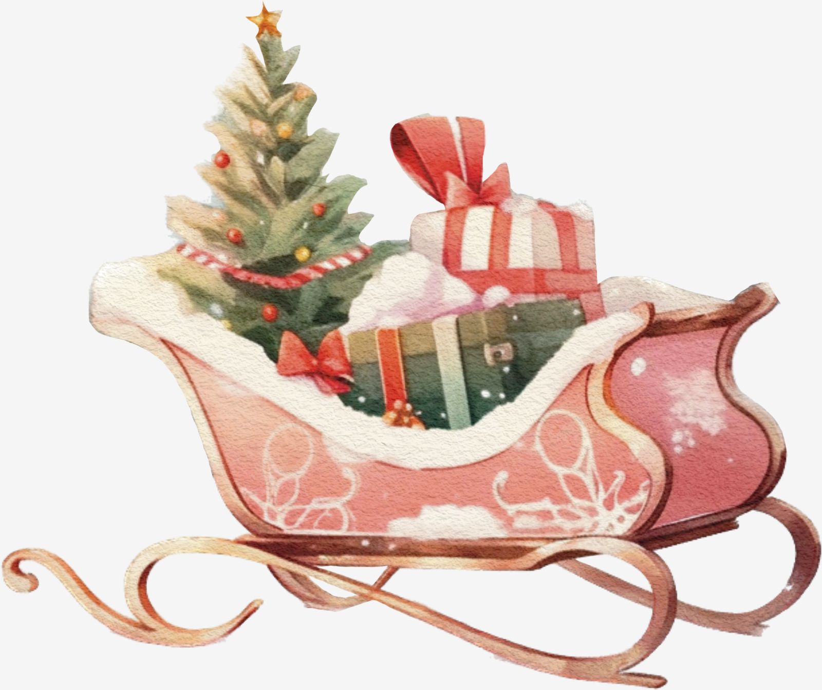 Kerstslee Sticker