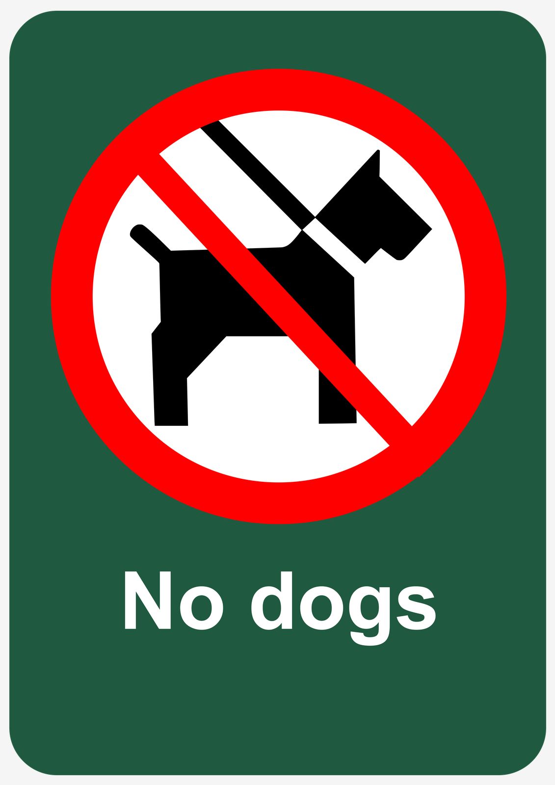Sticker - Geen honden