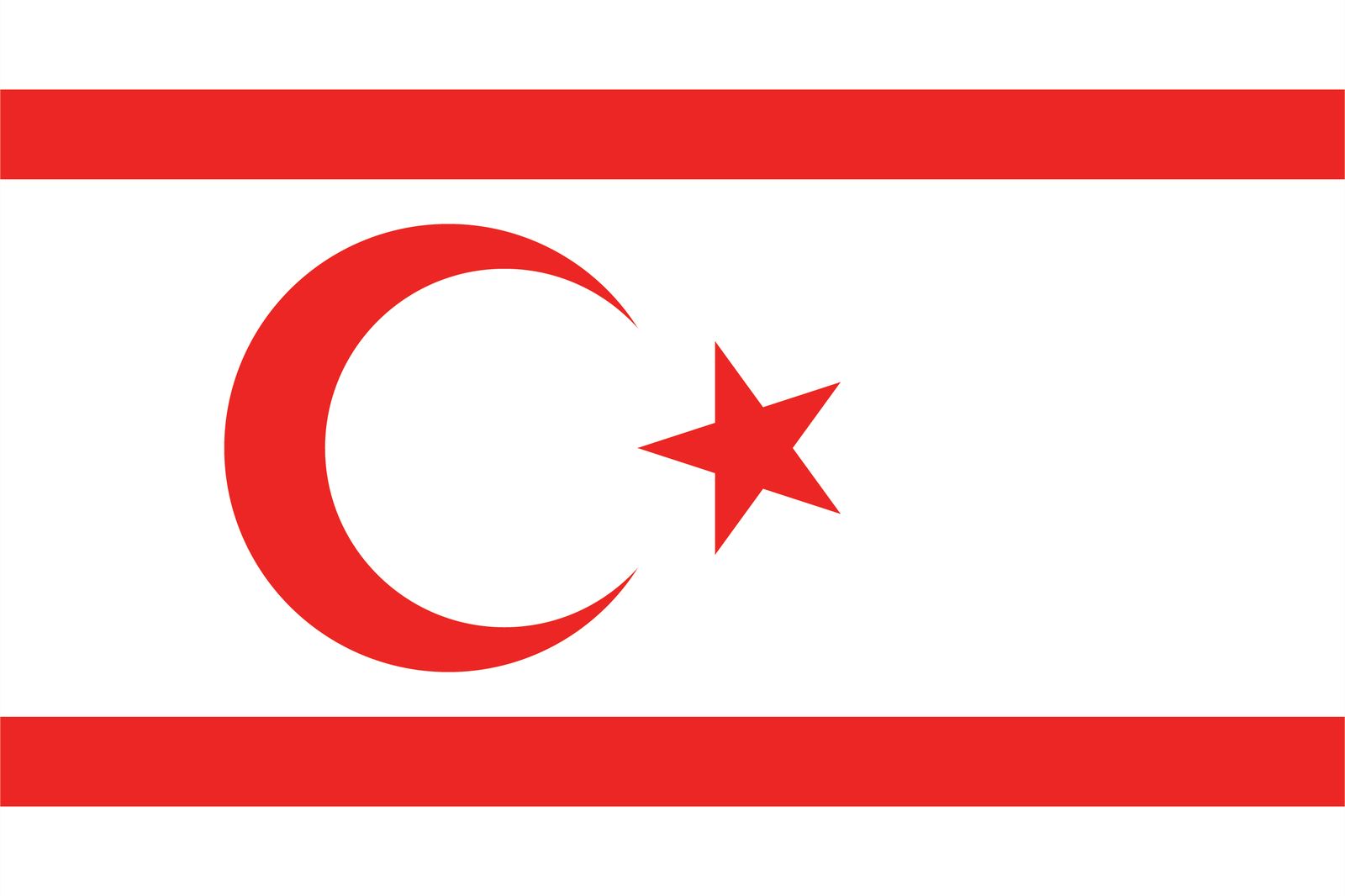 Noord-Cyprus Vlag - Sticker