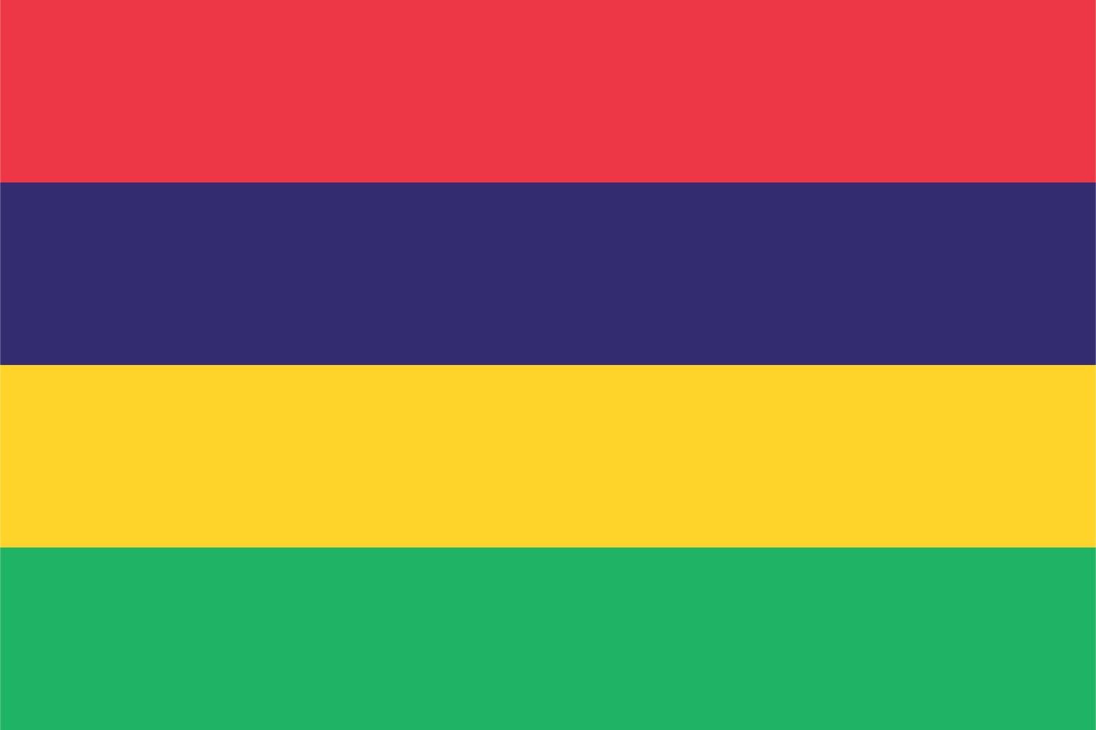 Mauritius Vlag - Sticker