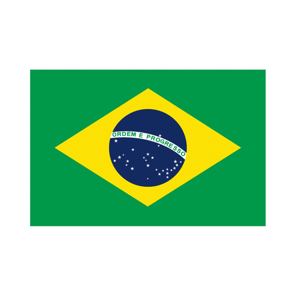 Sticker - Brazilië Vlag
