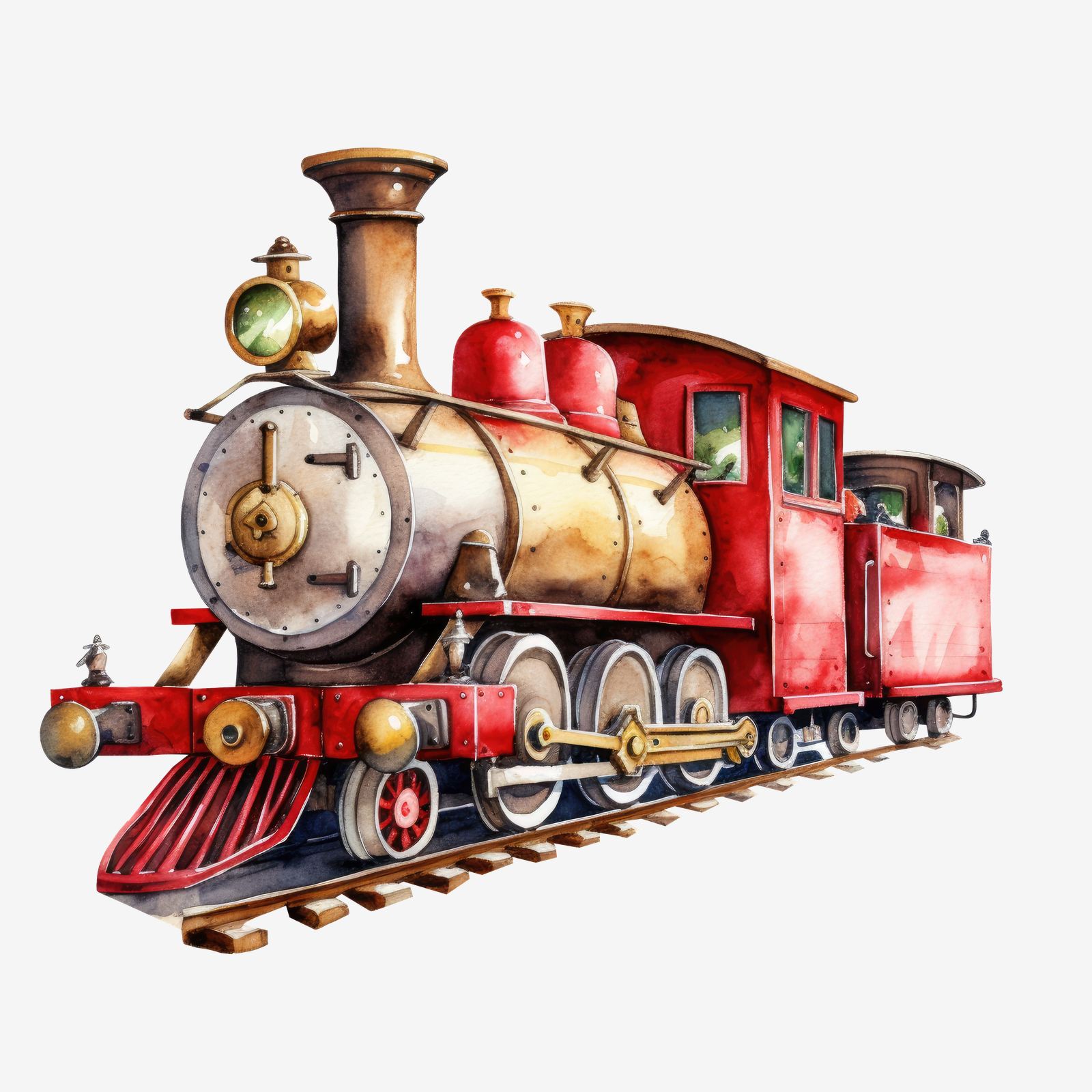 Vintage Trein Sticker