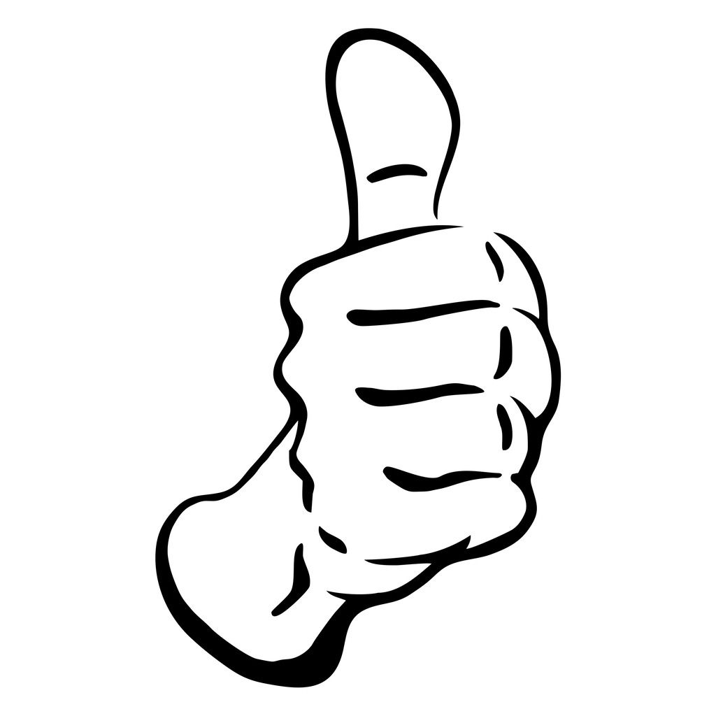Sticker - Duim Omhoog Ontwerp