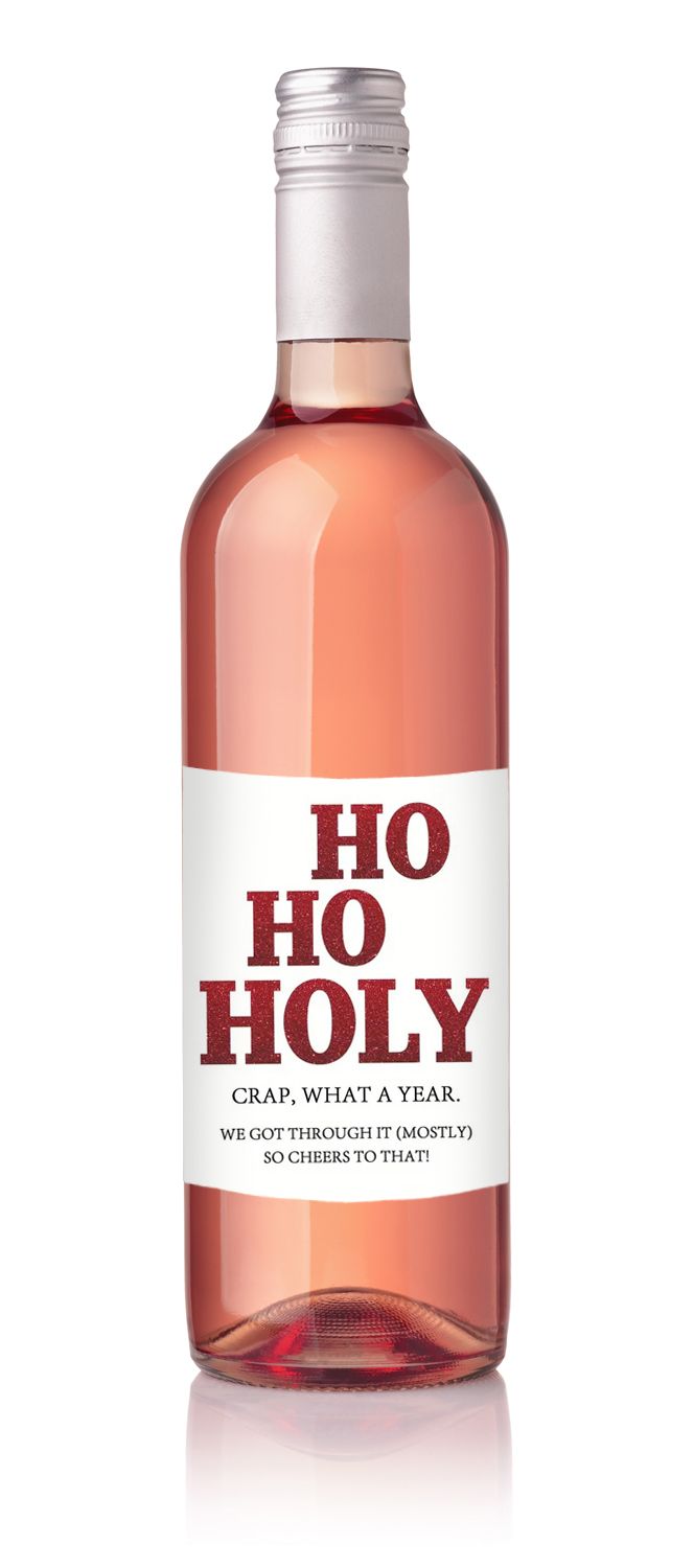 Fles Sticker - Ho Ho Heilig Jaar