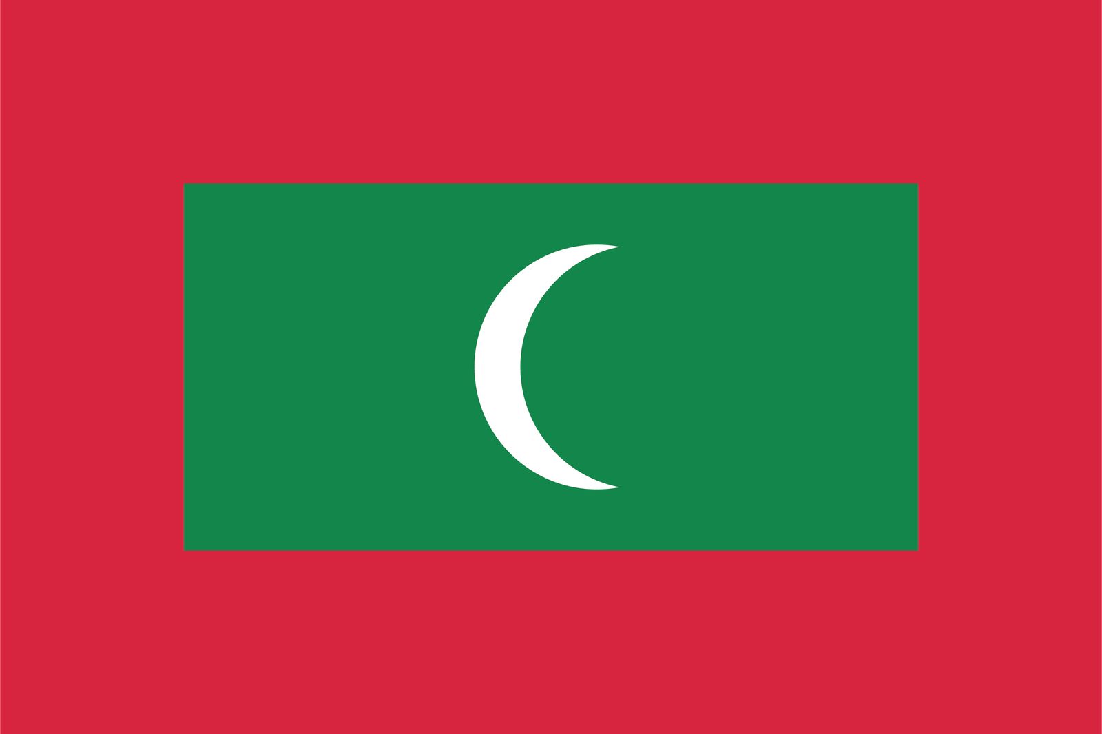 Maldiven Vlag - Sticker