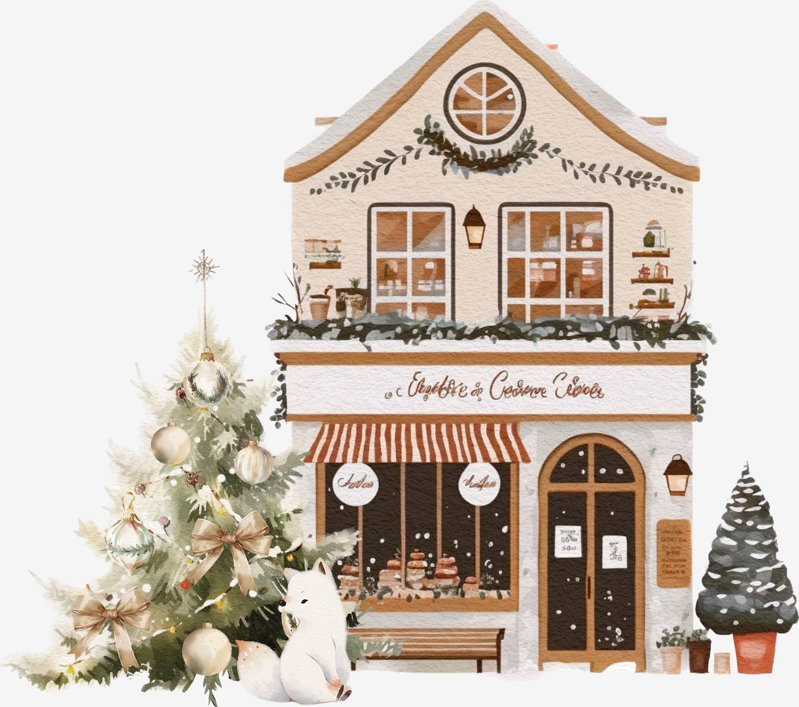 Kerstthema Sticker