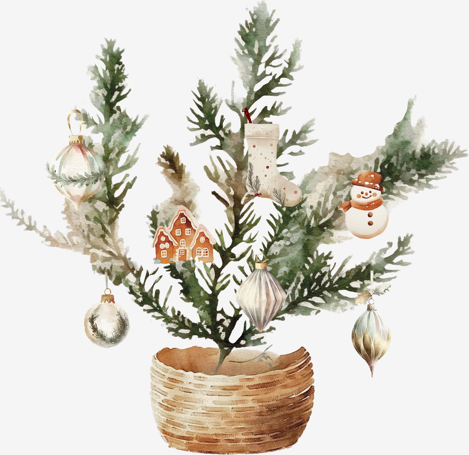 Kerstboom Thema Sticker