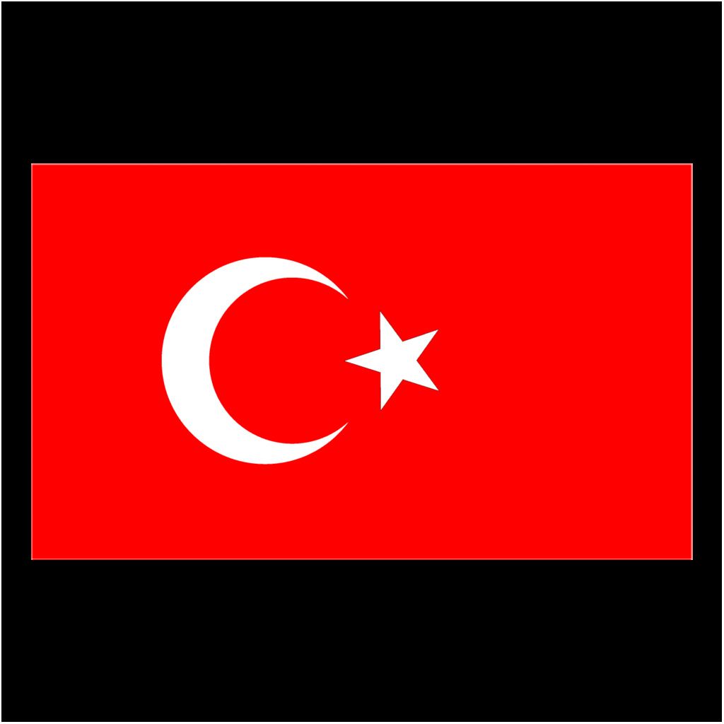 Sticker - Turkse vlag