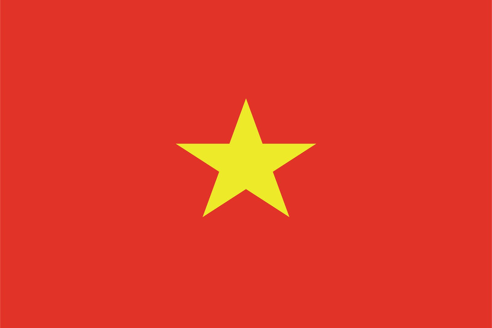 Vietnam Vlag - Sticker
