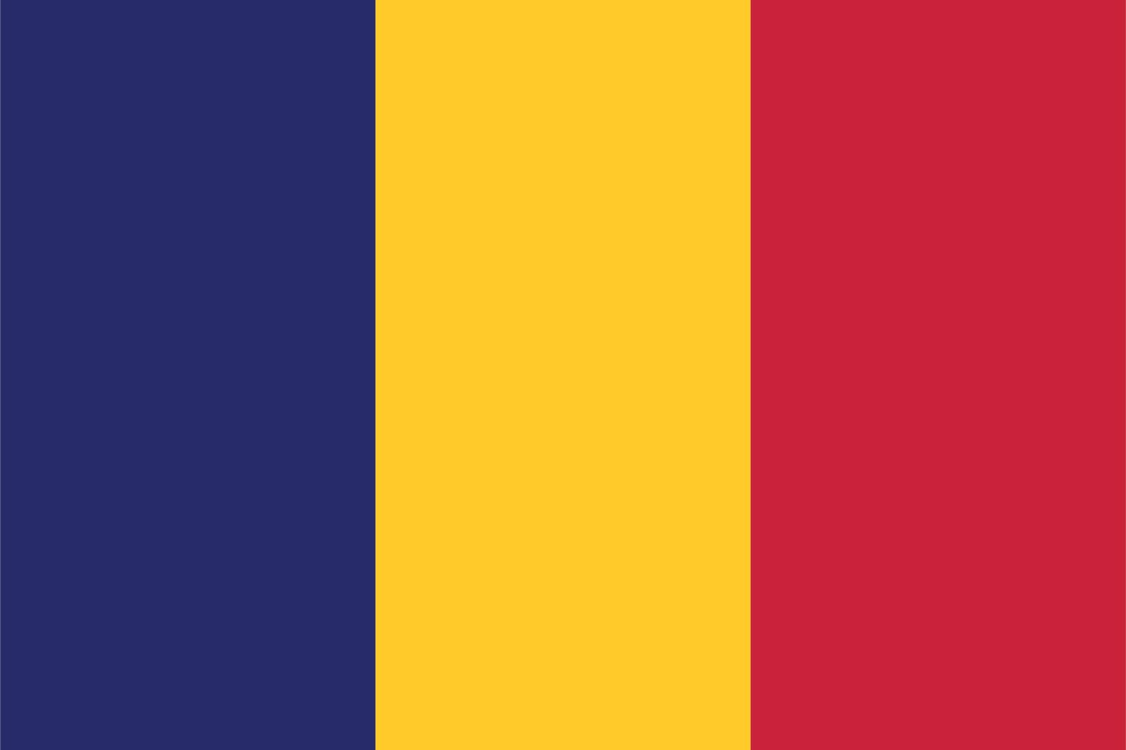 Tsjaad Vlag - Sticker