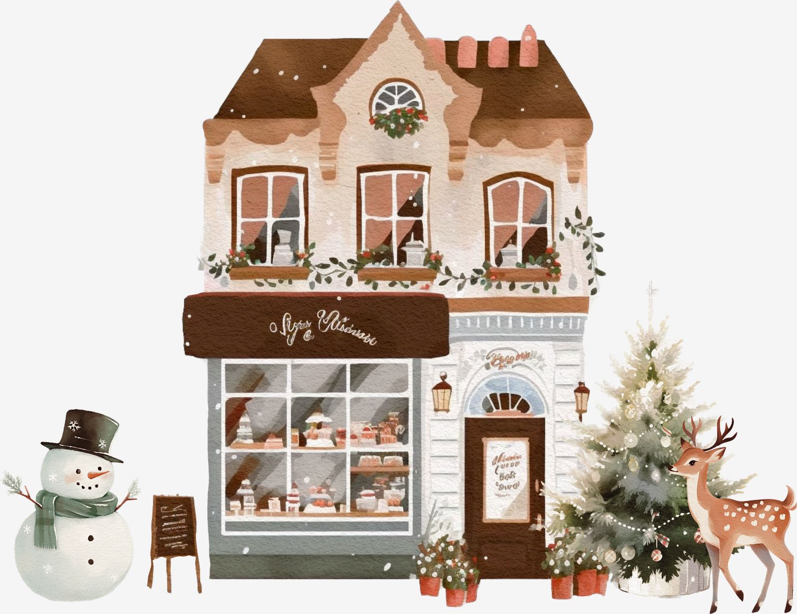 Kerstbakkerij Sticker