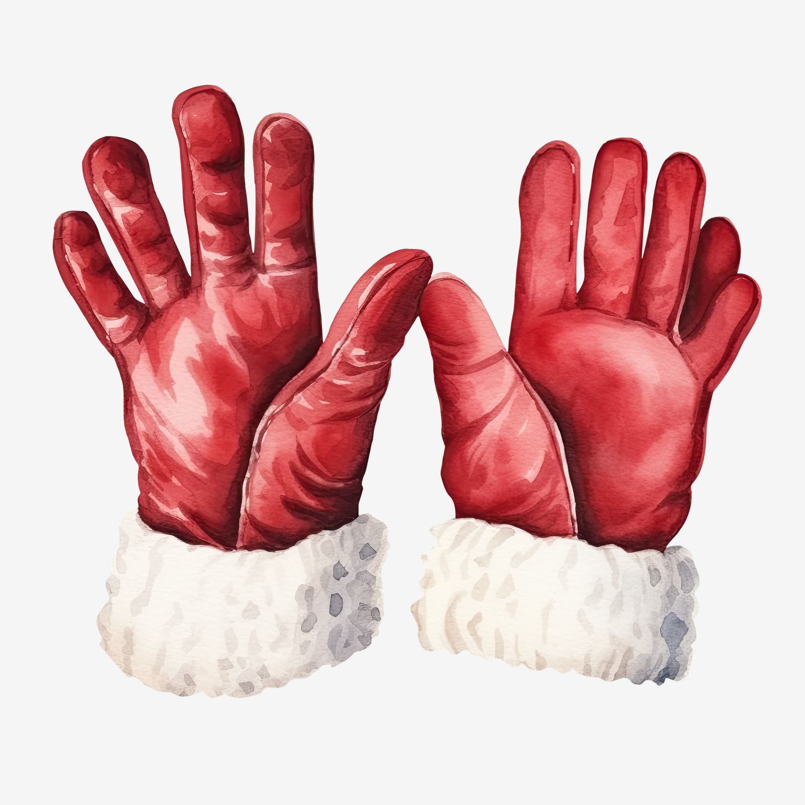 Kerst Rode Handschoen Sticker