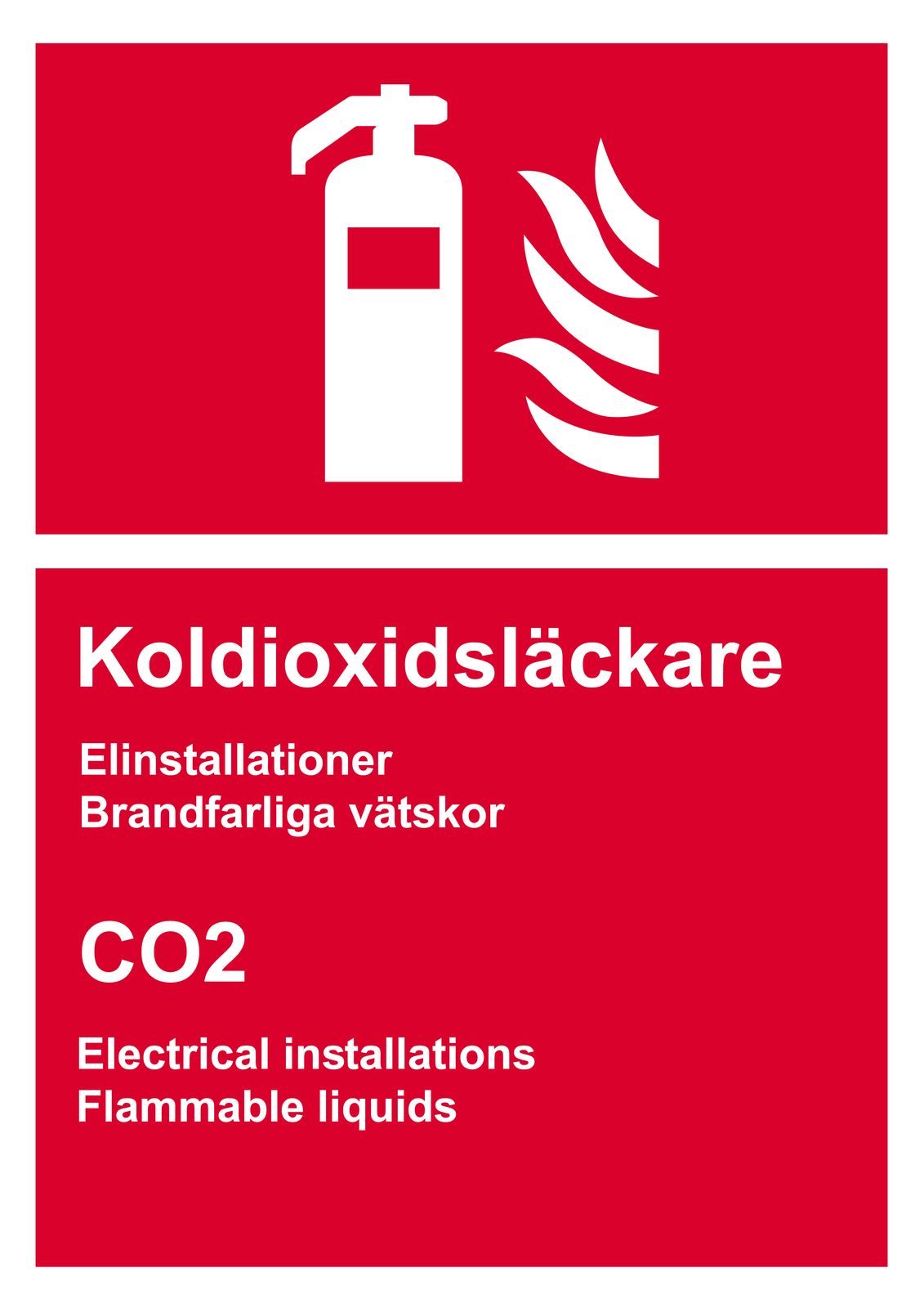 Sticker - Brandblusser Bord