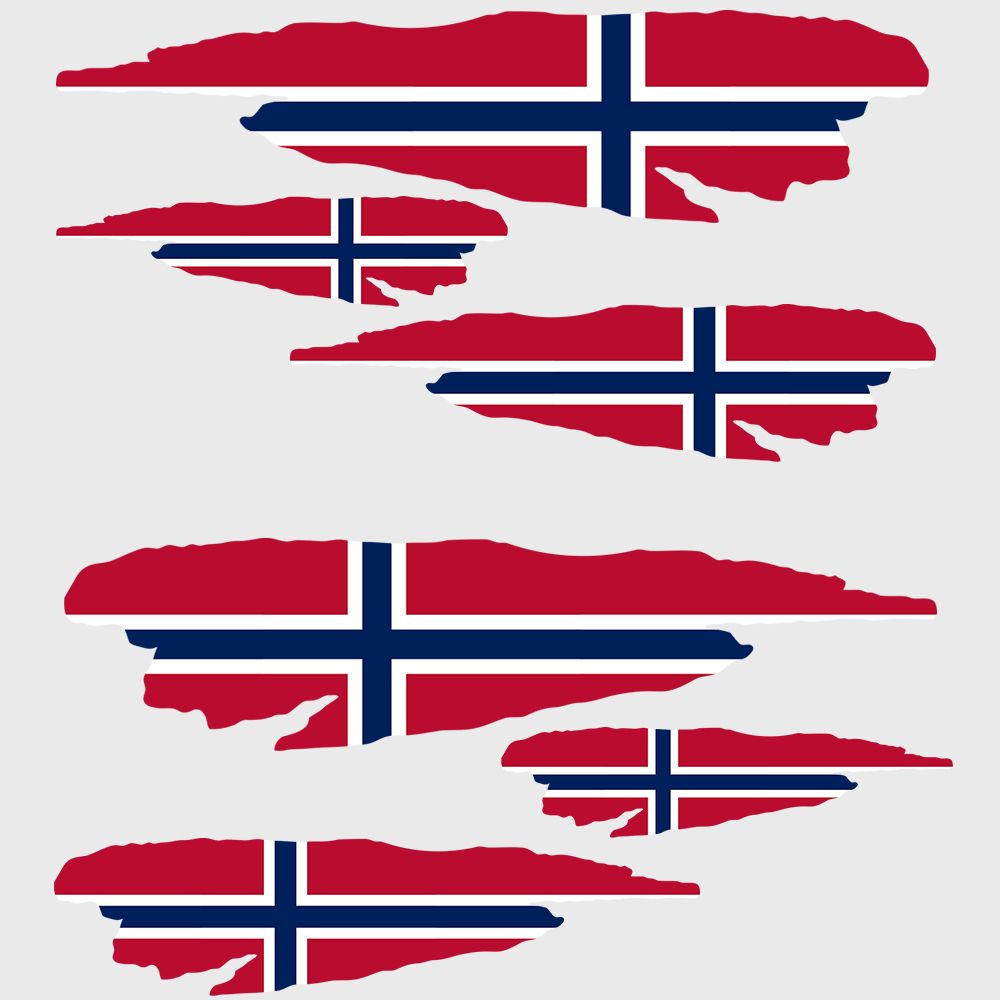 Noorse vlag - Sticker