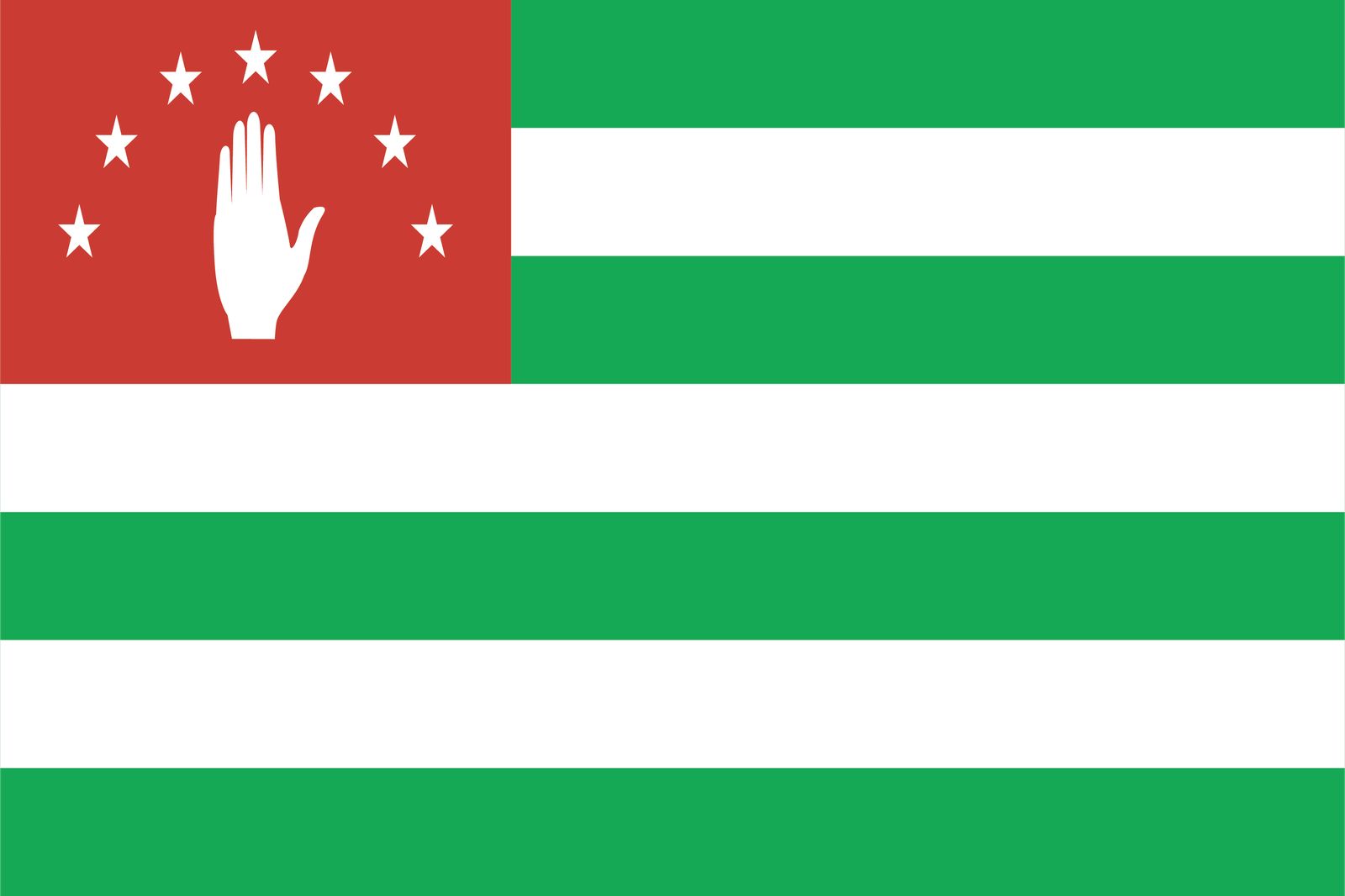 Abchazië Vlag - Sticker