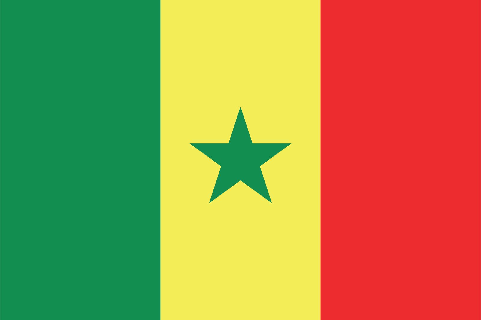 Senegal Vlag - Sticker