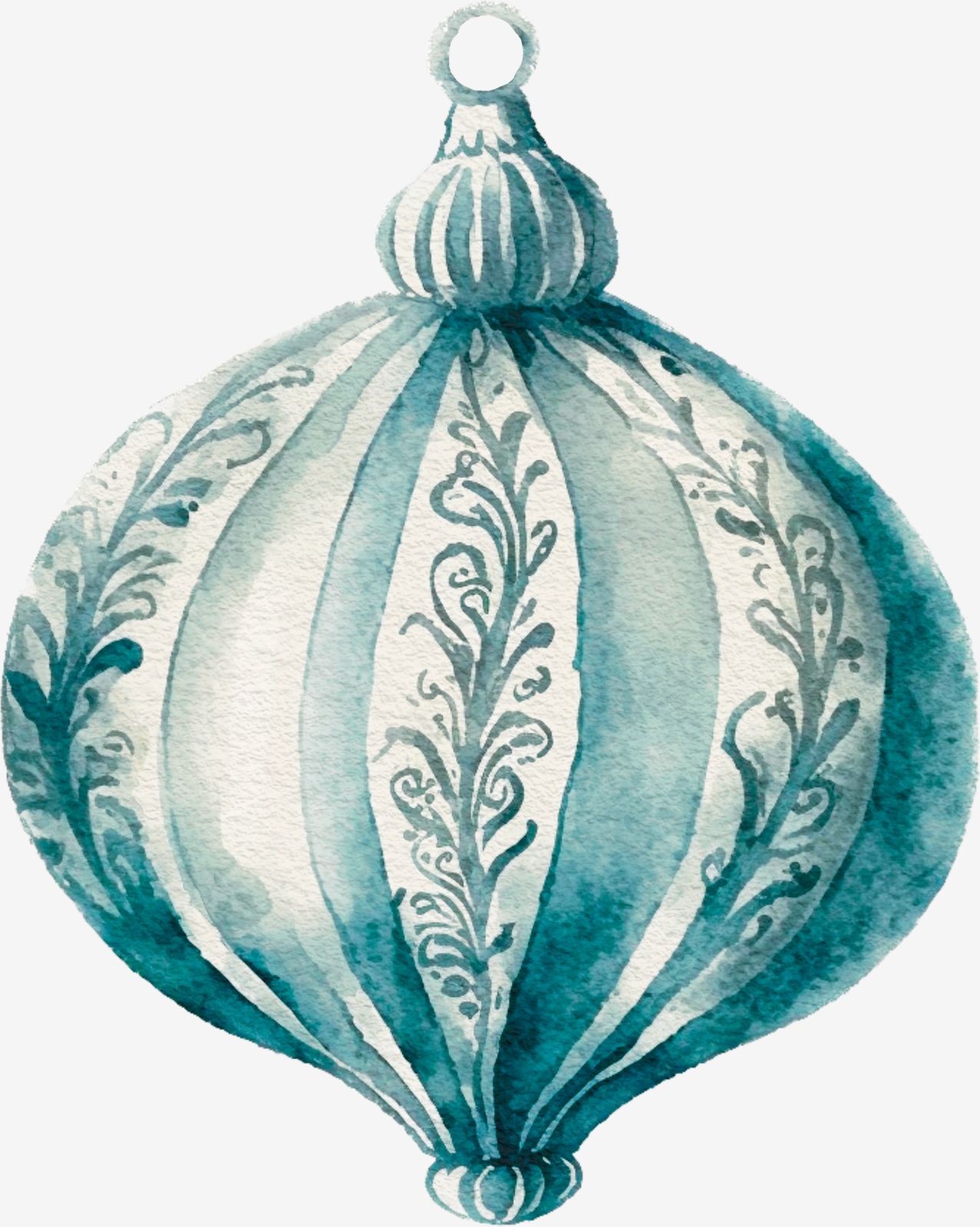 Kerstornament Sticker