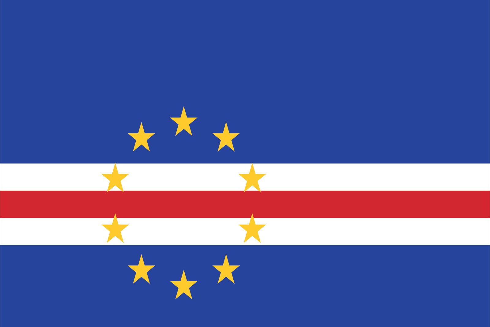 Kaapverdië Vlag - Sticker