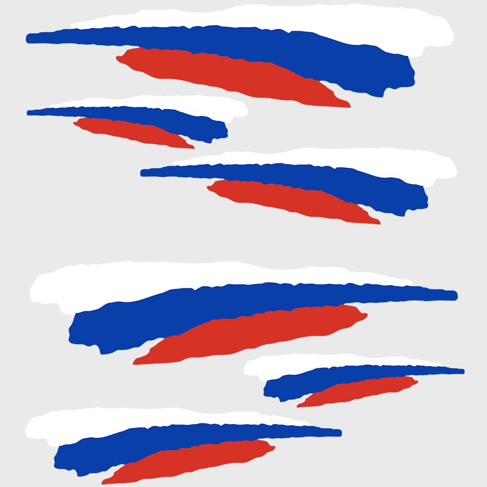 Rusland Vlag - Sticker