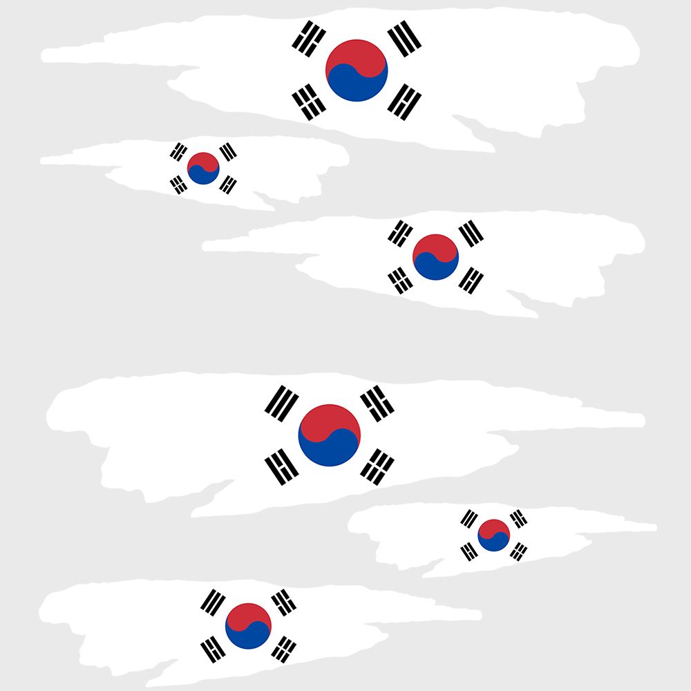 Zuid-Koreaanse vlag - Sticker