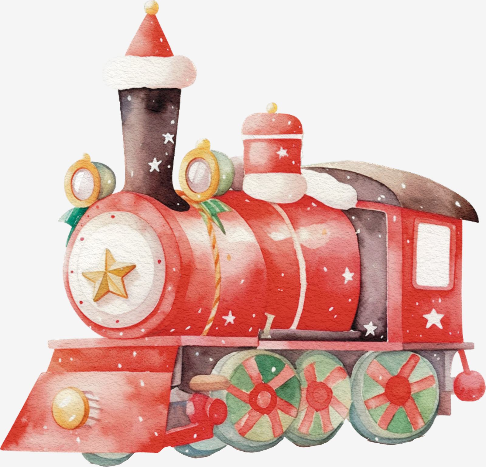 Feestelijke Trein Sticker