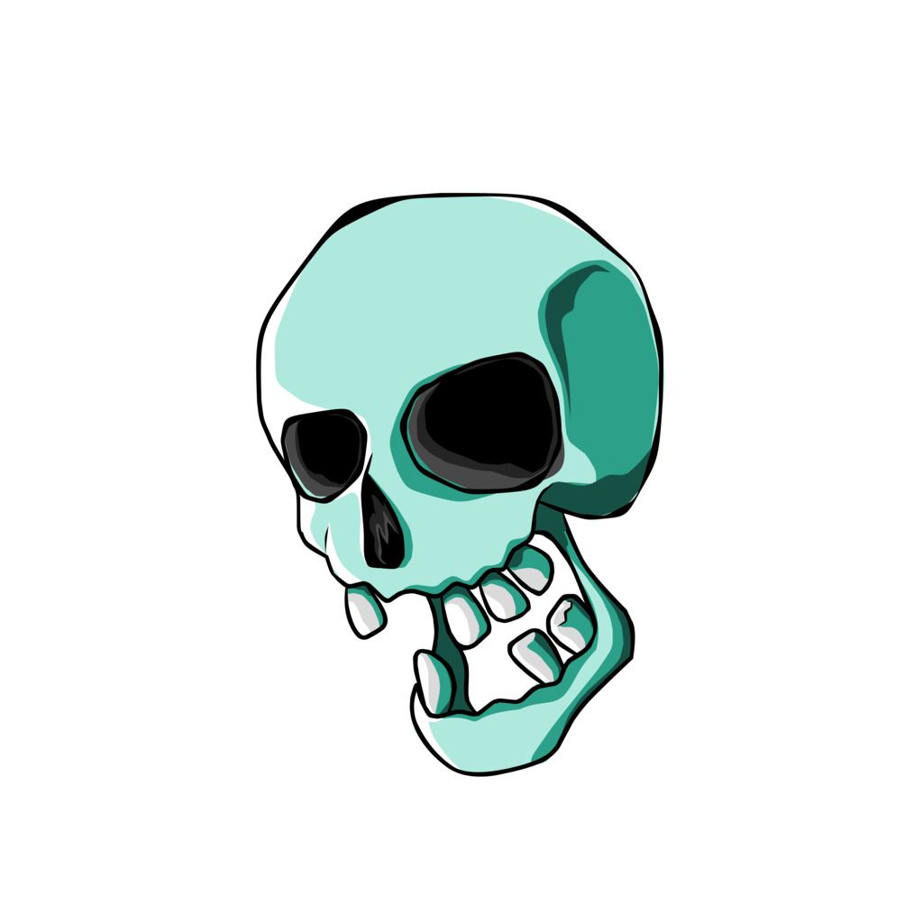 Sticker - Skull Design