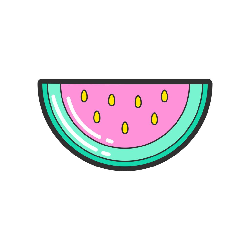Sticker - Watermeloen Schijf