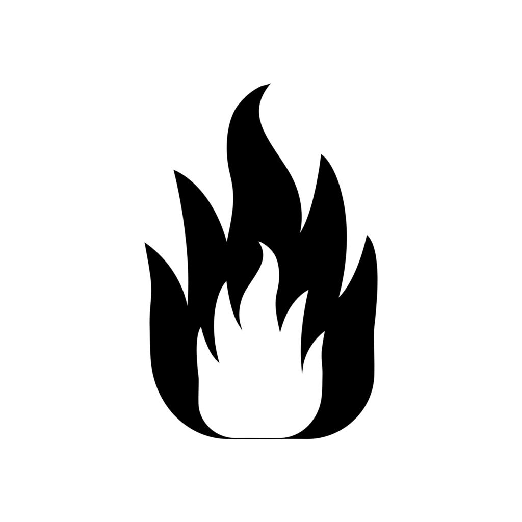 Sticker - Vlam Symbool
