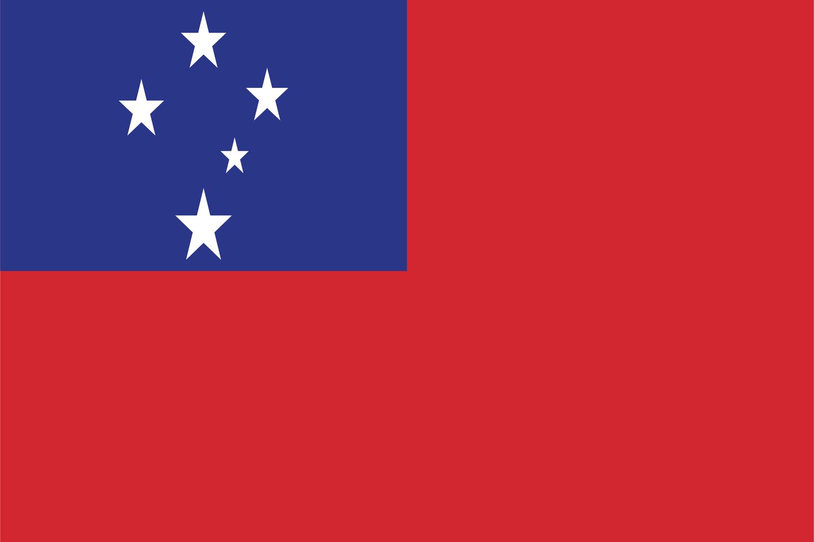 Samoa Vlag - Sticker