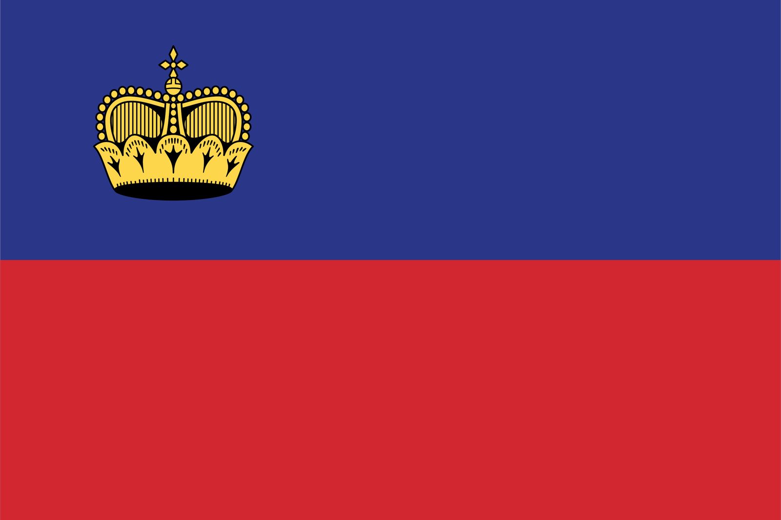 Liechtenstein Vlag - Sticker