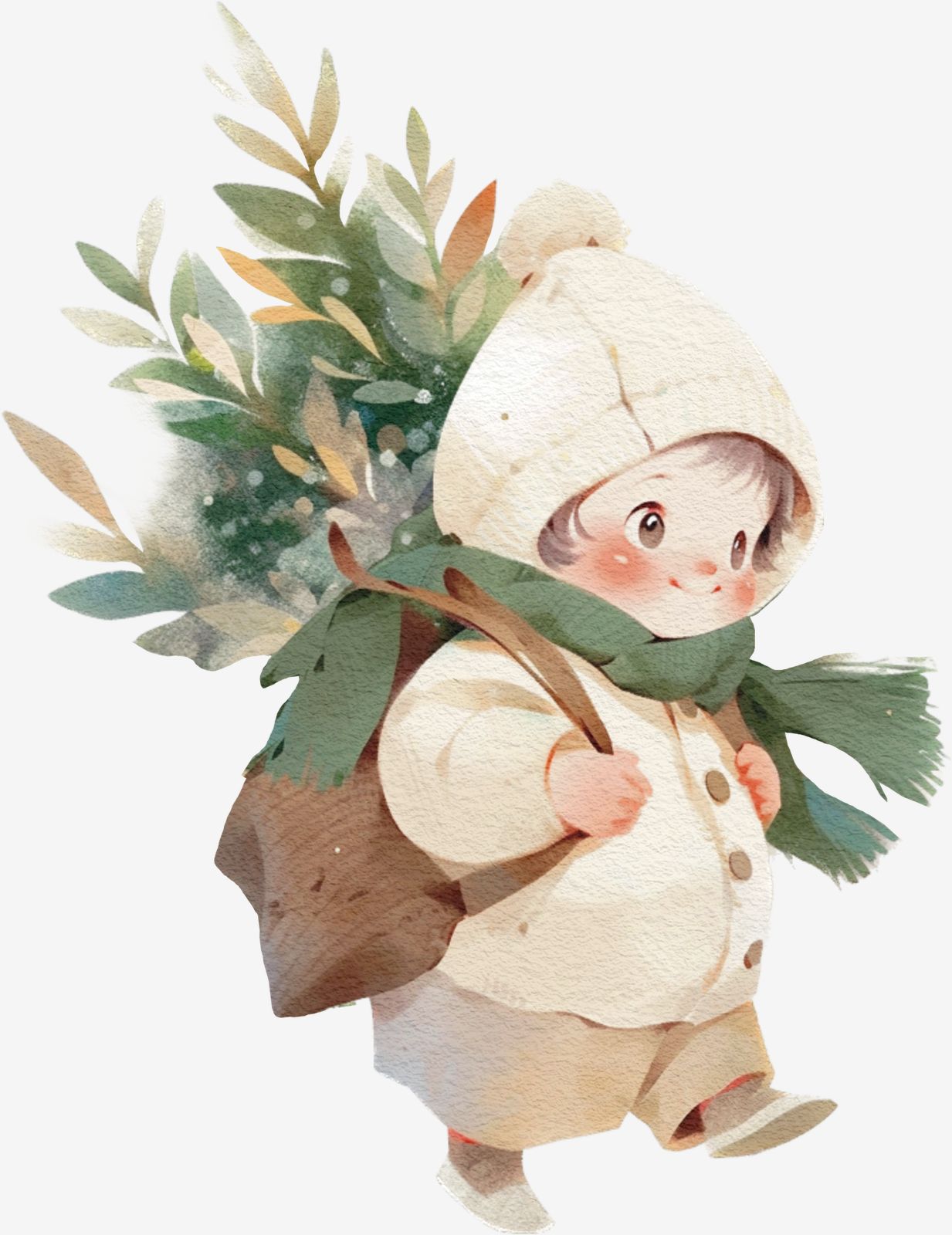 Schattige Winterkind Sticker