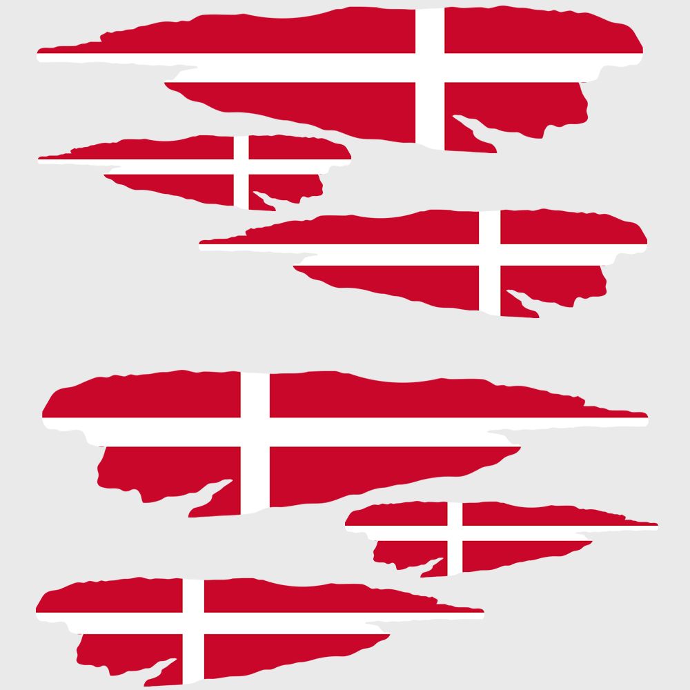 Denemarken Vlag - Sticker
