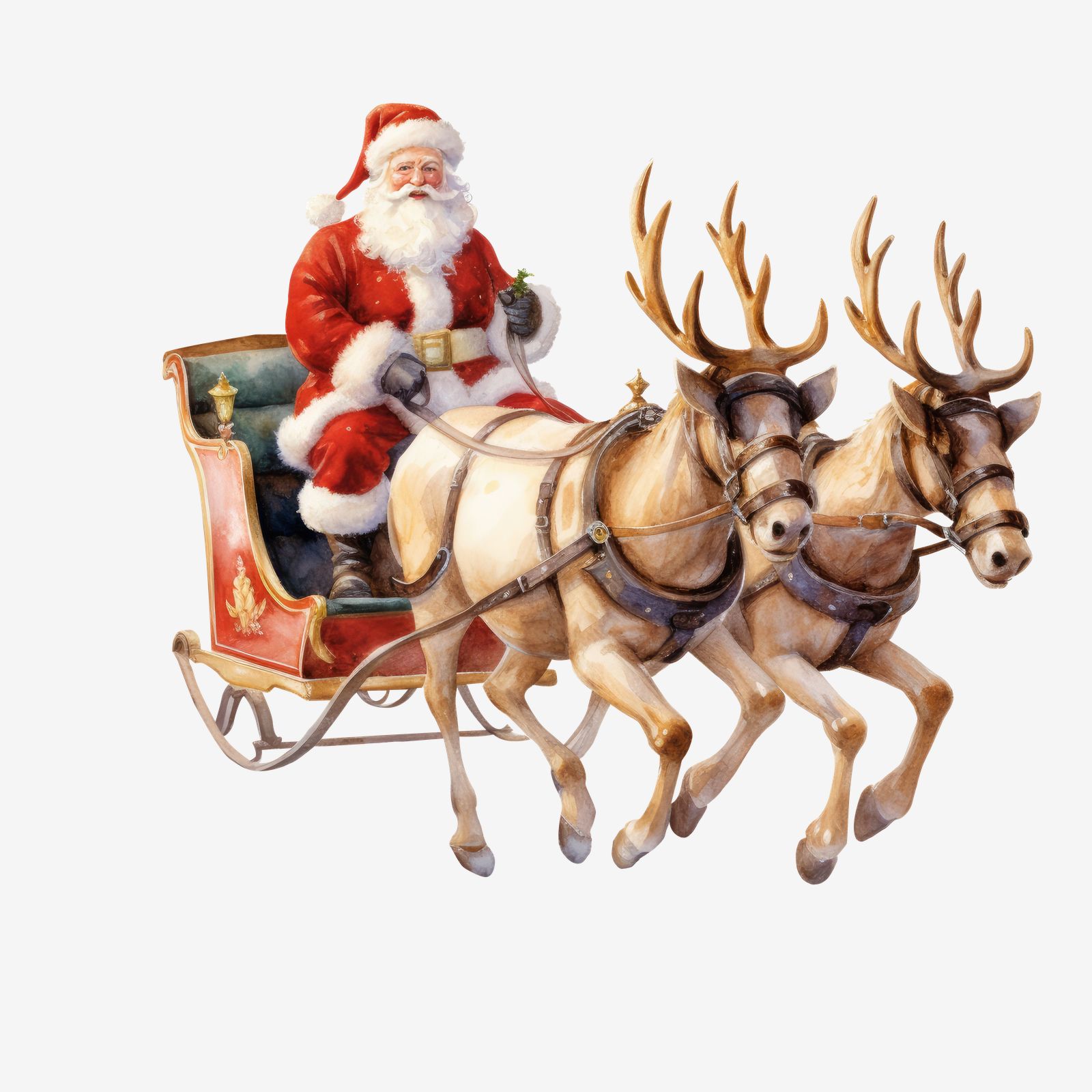 Kerstman in Slee Sticker