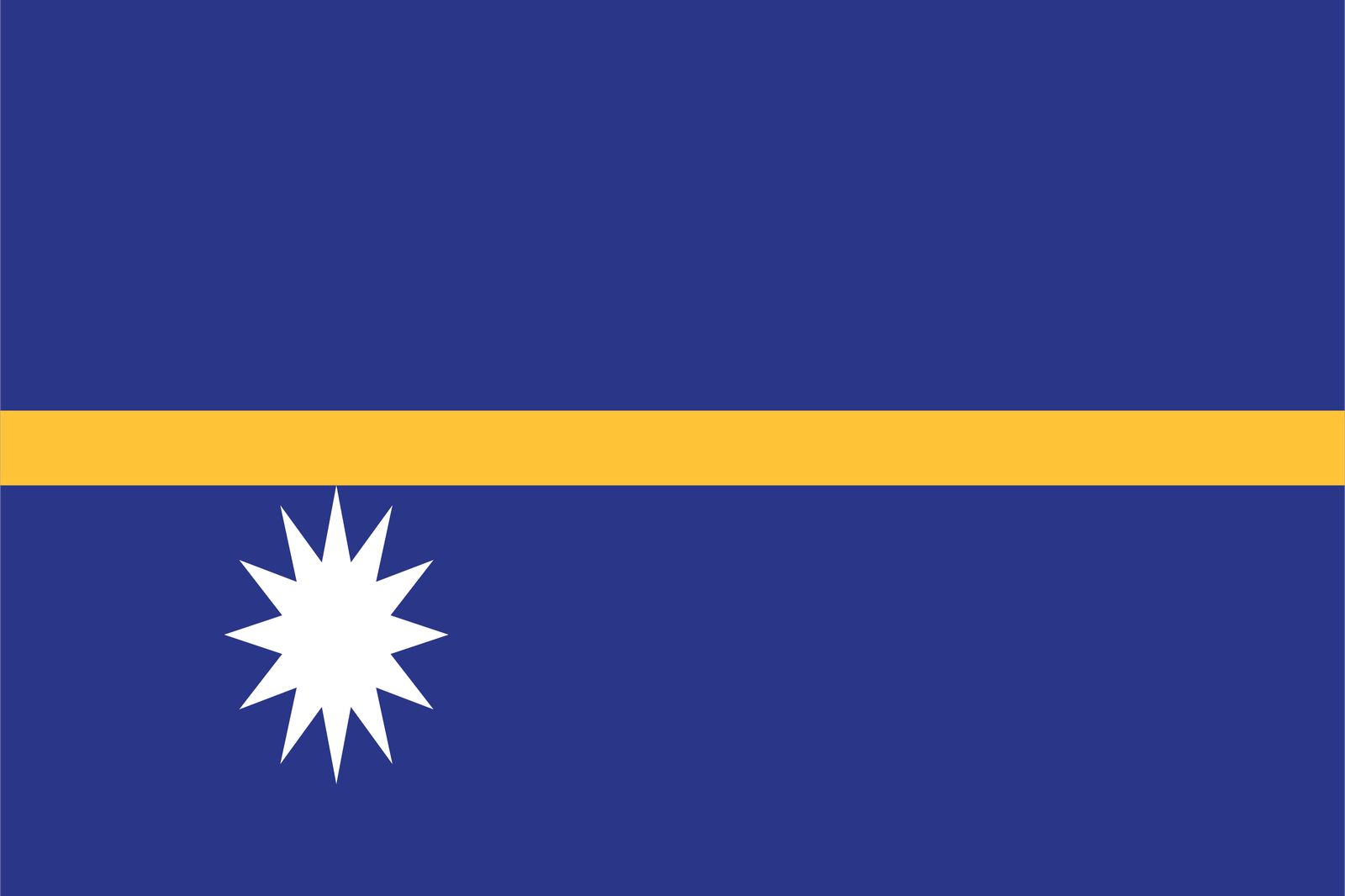 Nauru Vlag - Sticker