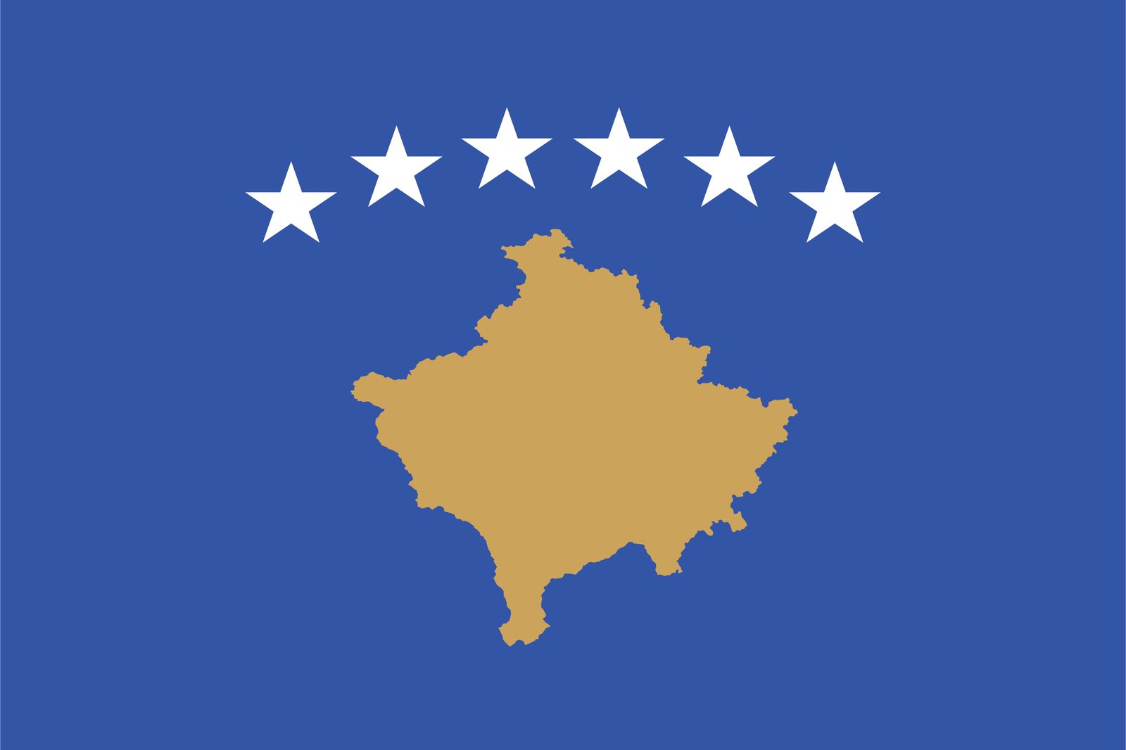 Kosovo Vlag - Sticker