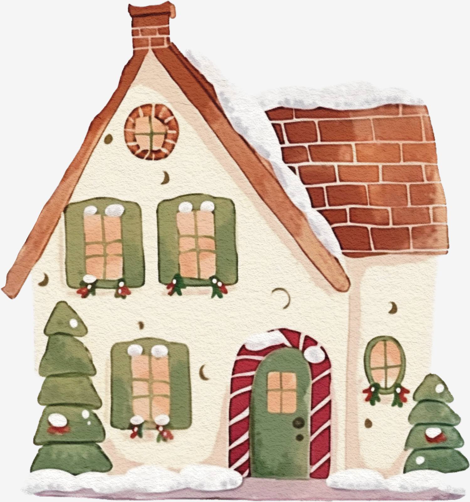 Feestelijke Huis Sticker Decoratie