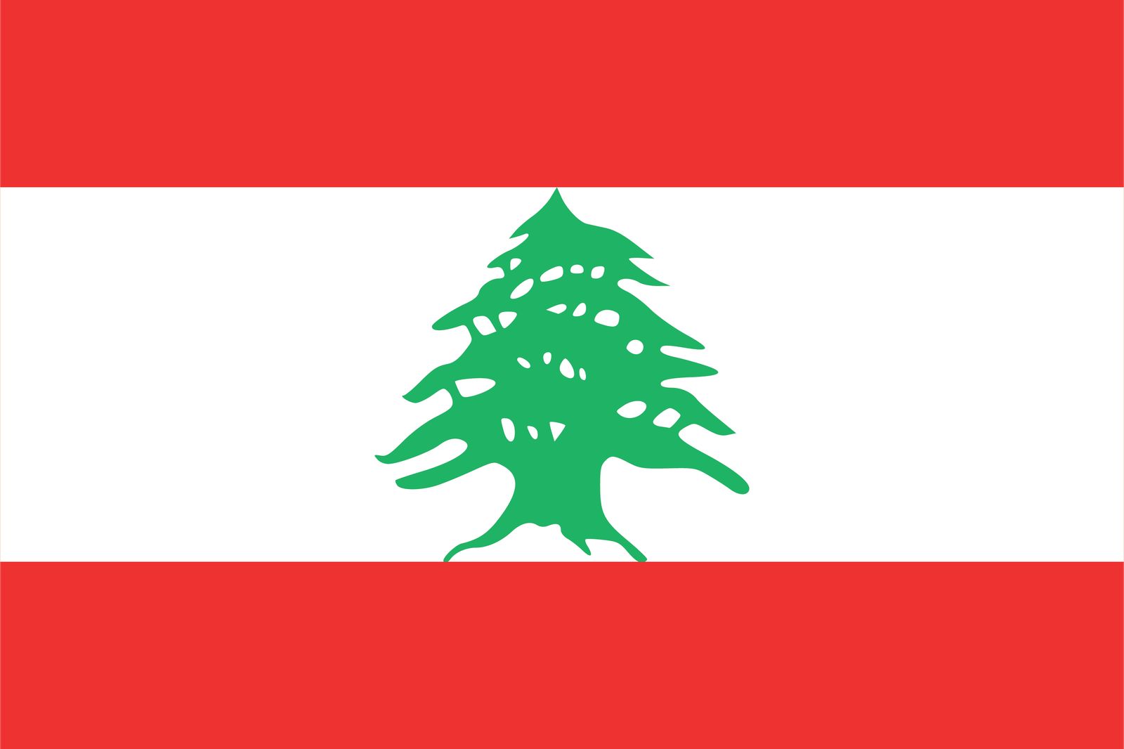 Libanon Vlag - Sticker