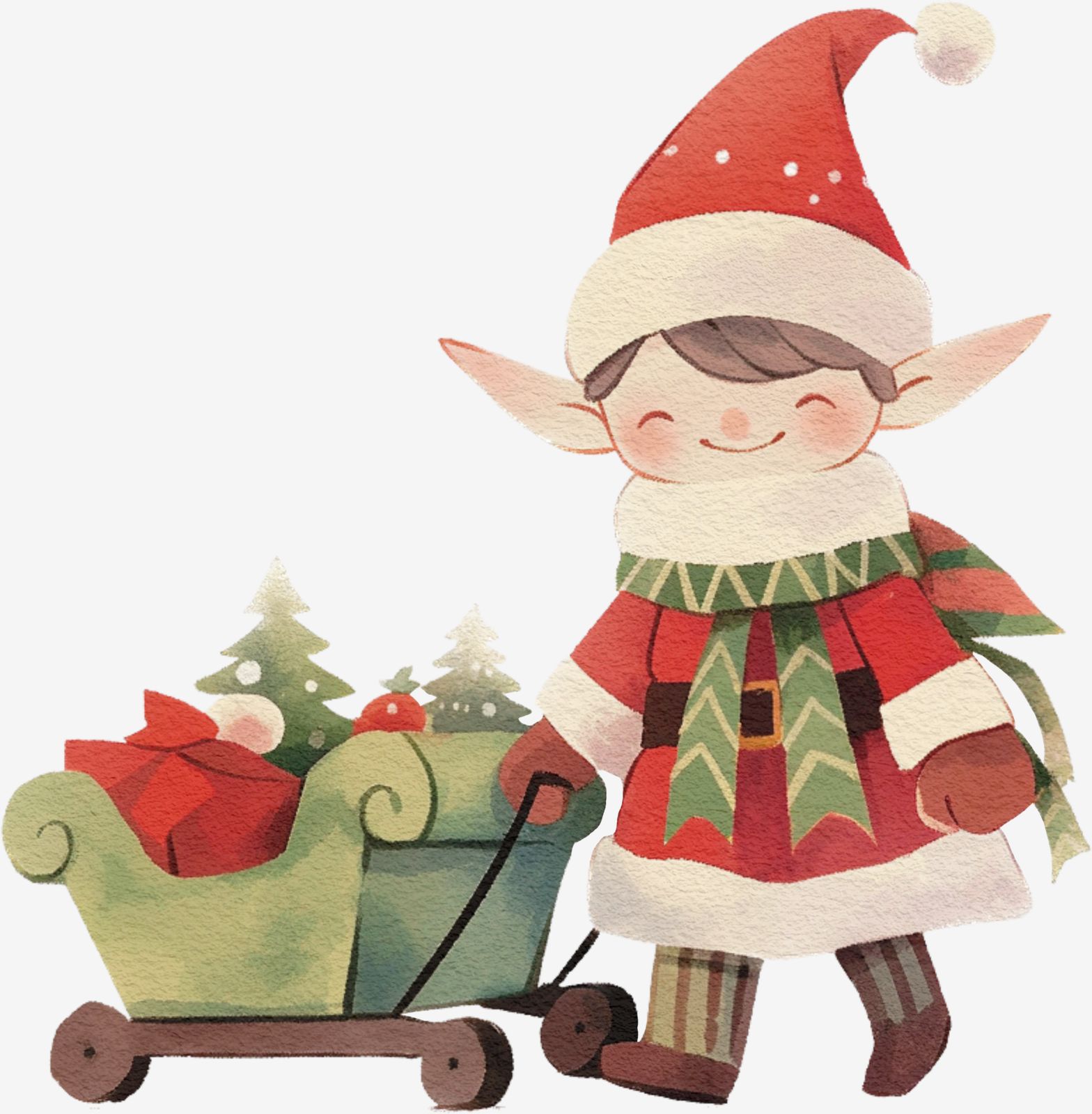Feestelijke Elf Sticker