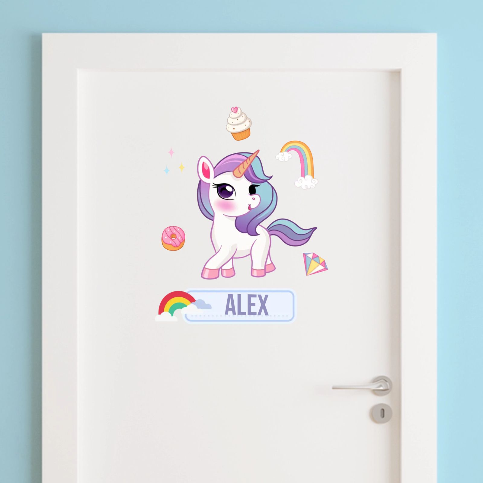 Deur Sticker - Eenhoorn Genot