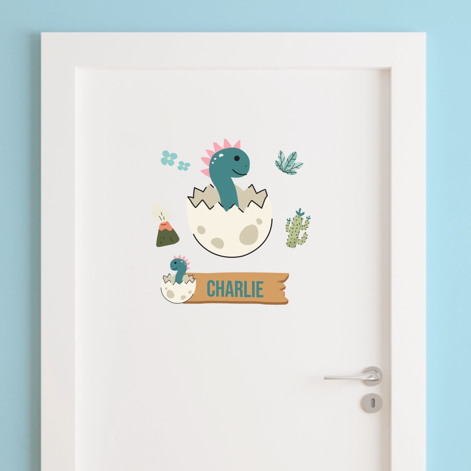 Deur Sticker - Dinosaur Ei Ontwerp