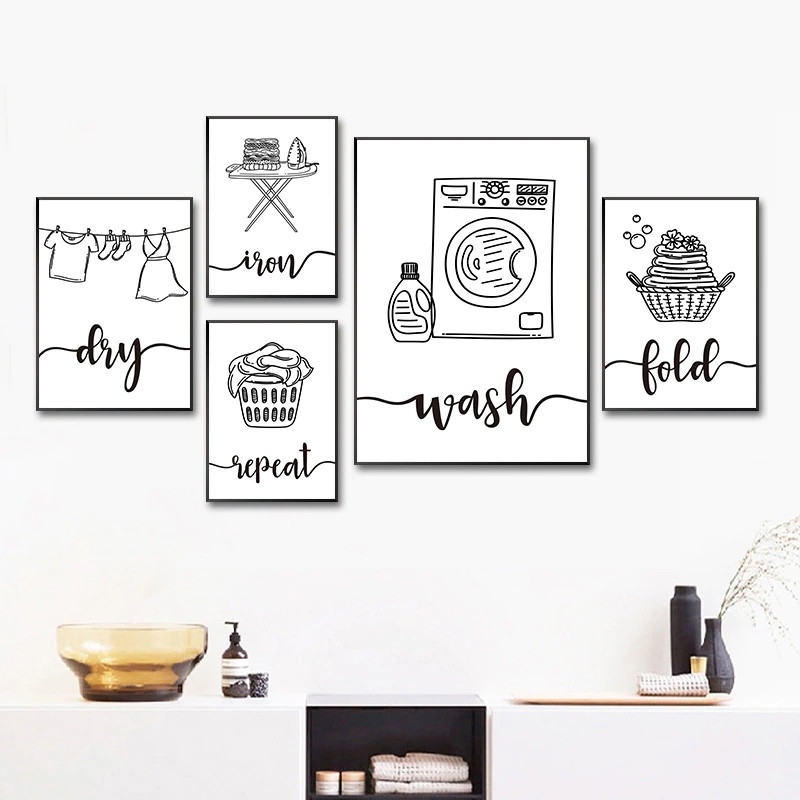Posters - Wasoffertes / Set van 5