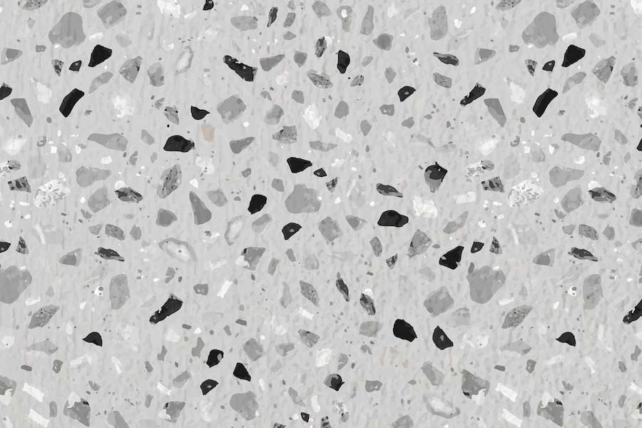 Tegels Sticker - Terrazzo-stickers / Grijs / 24 stuks