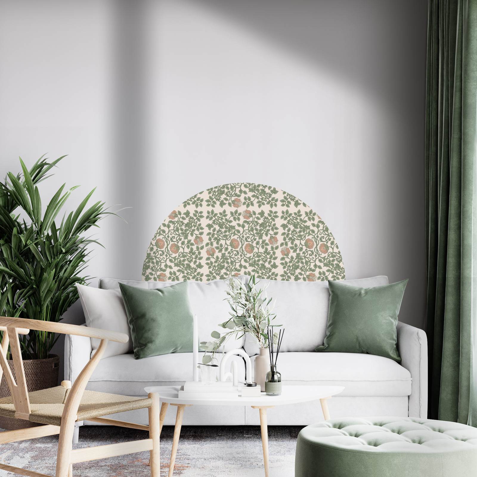 Muursticker - Bloemenranken