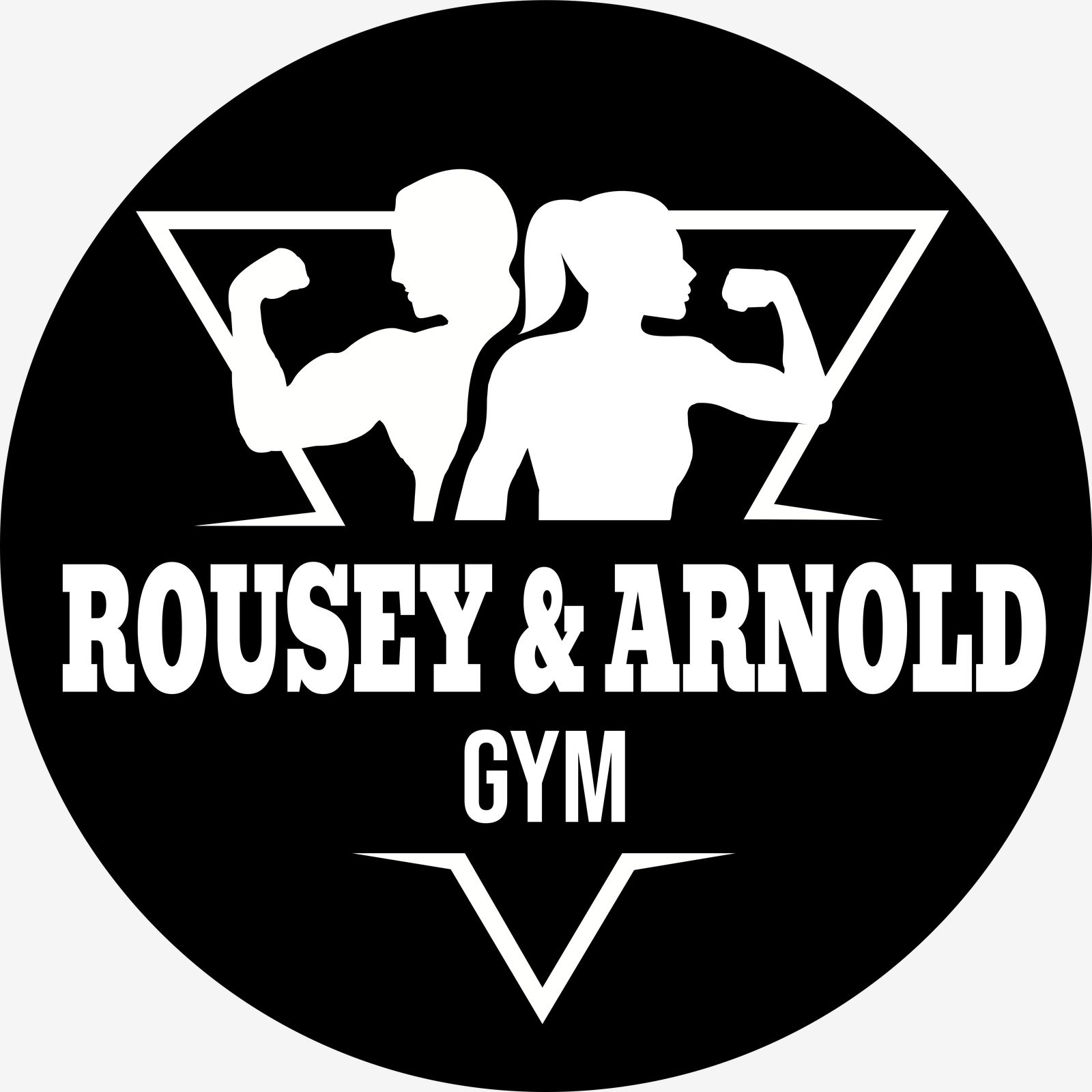 Muursticker - Gym Silhouette