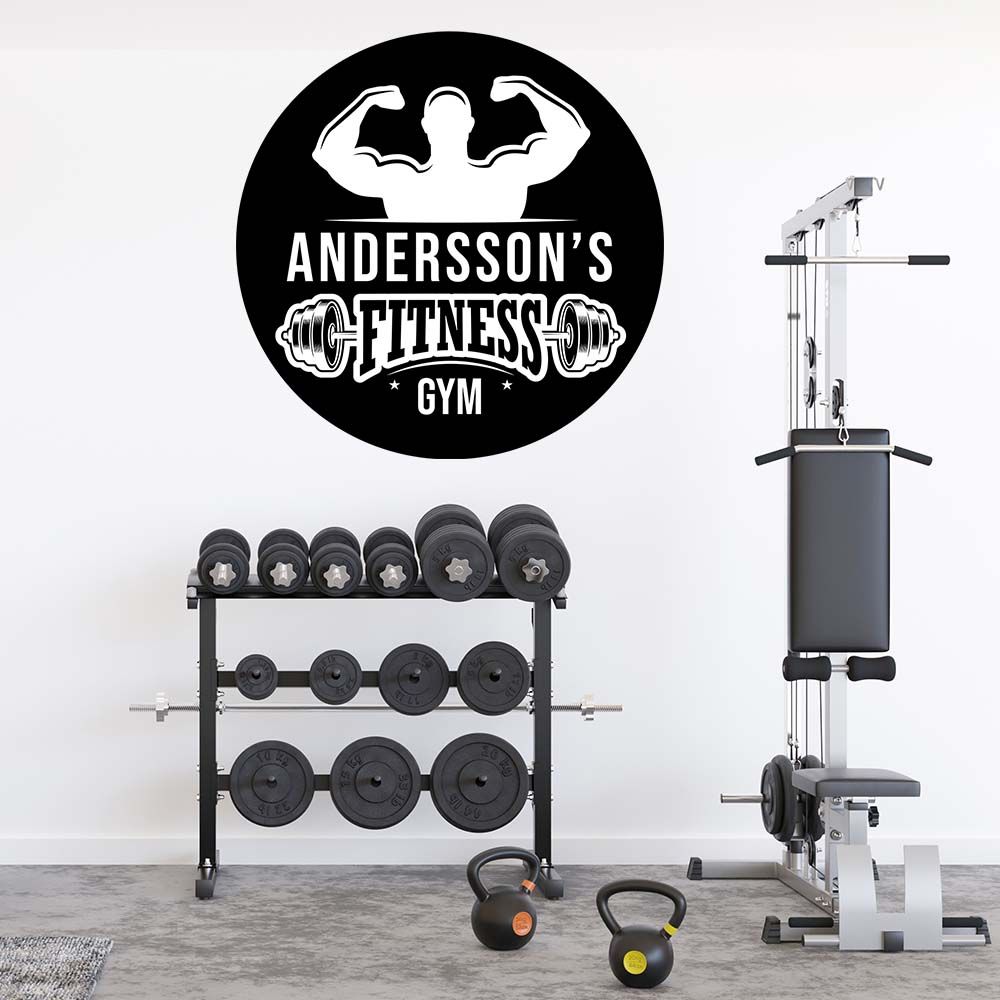 Muursticker - Fitness Gym