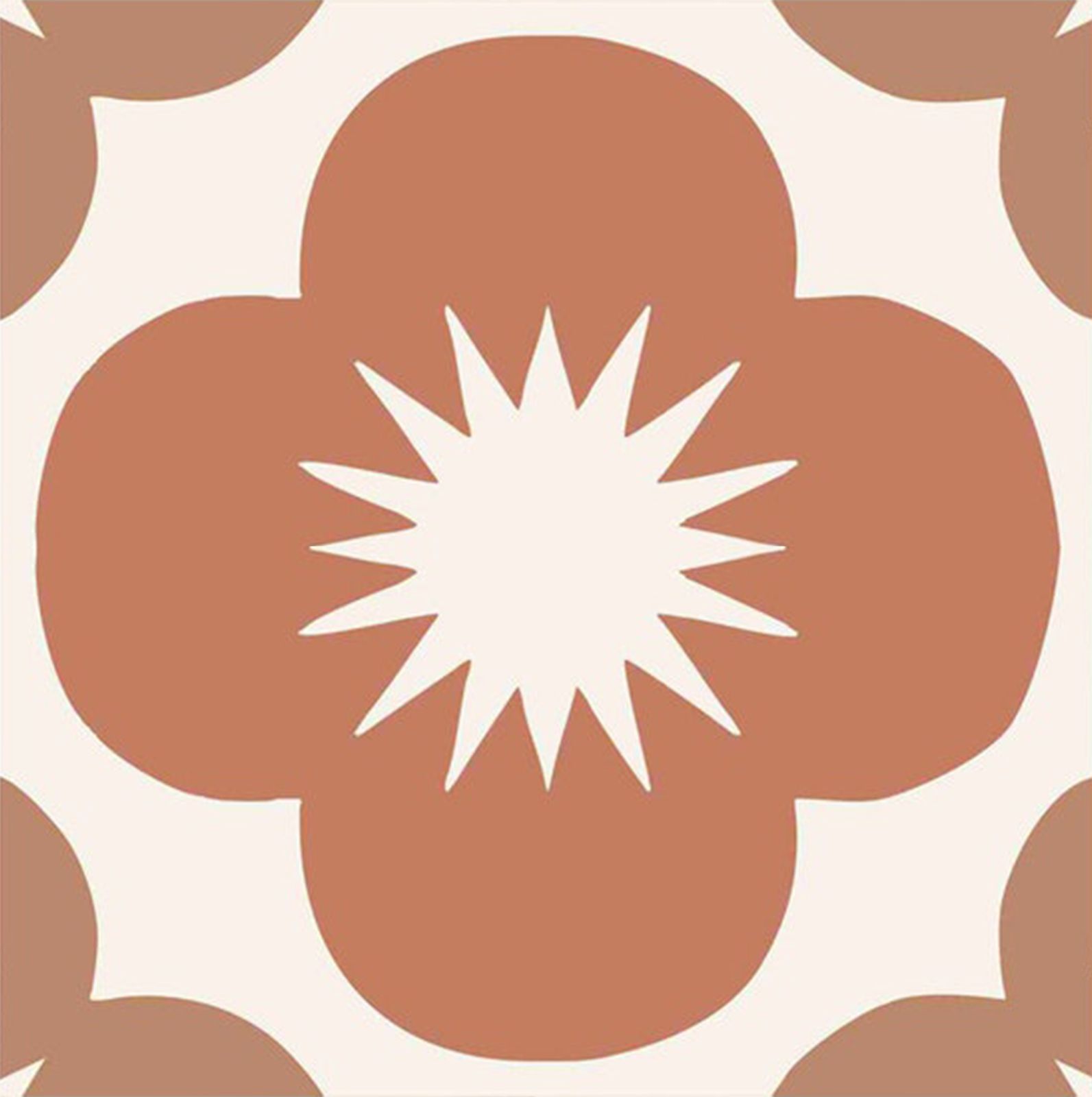 Retro Bloemenpatroon Muurtegels - 24 st