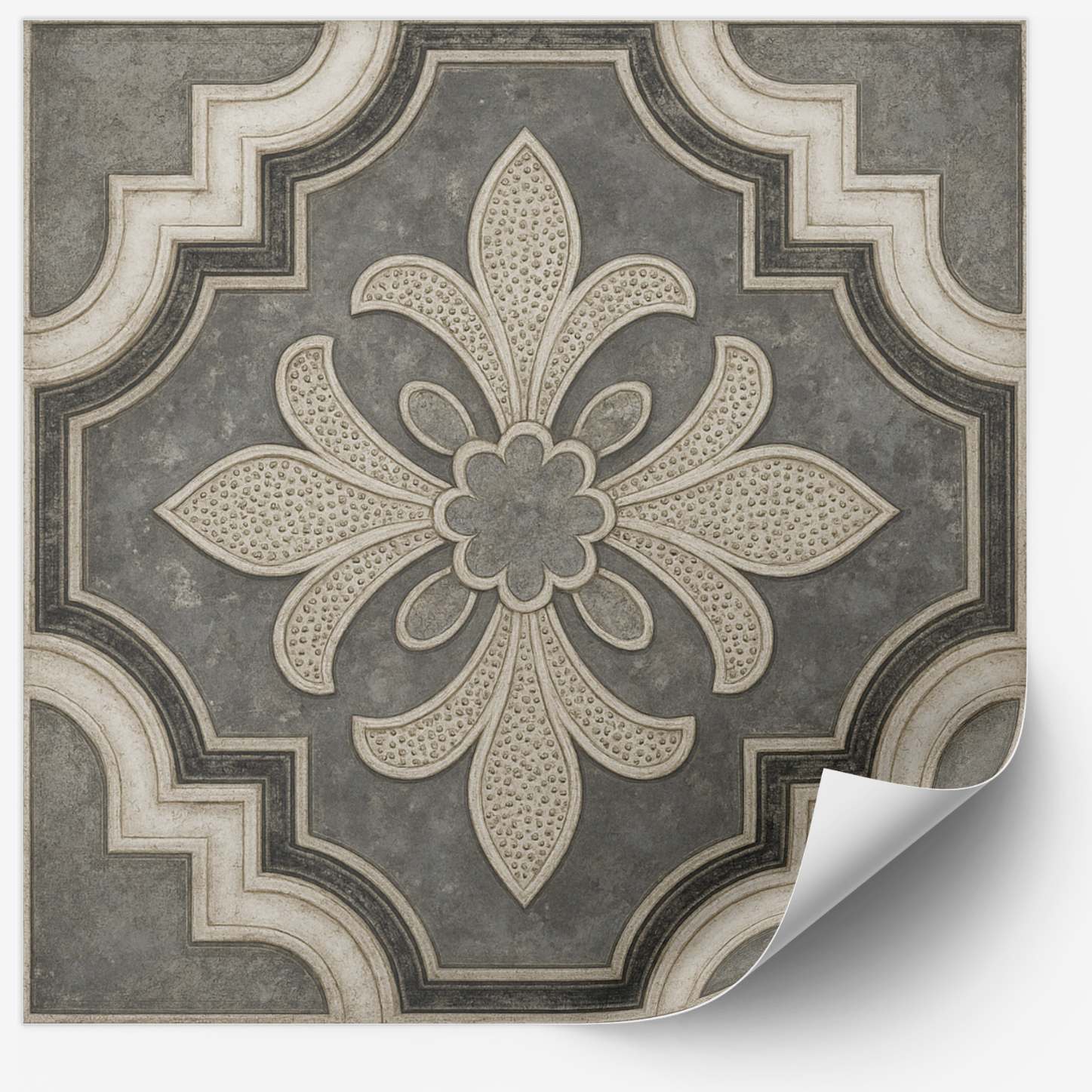 Tegelsticker - Elegante Bloemenmotief