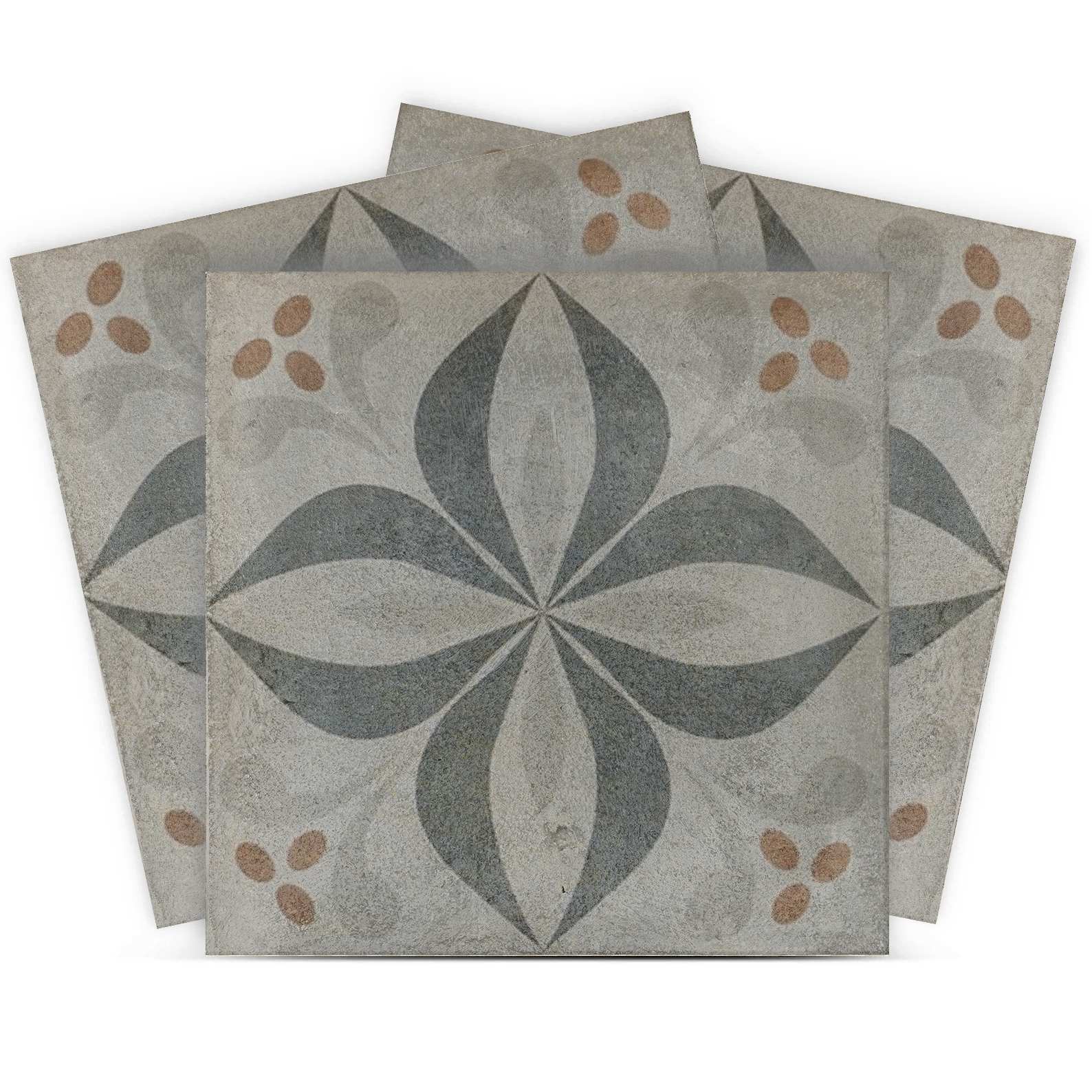 Tegelsticker - Vintage Bloemenpatroon